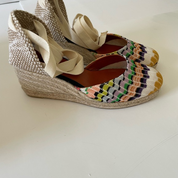 Missoni Multicolor Espadrille Wedge Sandals - Picture 3 of 6